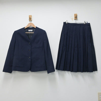 【中古】北海道 釧路景雲中学校 女子制服 4点（ブレザー・ベスト・スカート）sf016015