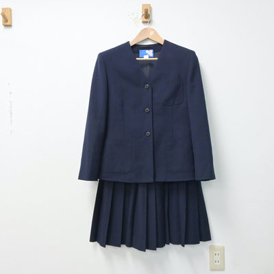 【中古】北海道 釧路景雲中学校 女子制服 4点（ブレザー・ベスト・スカート）sf016016