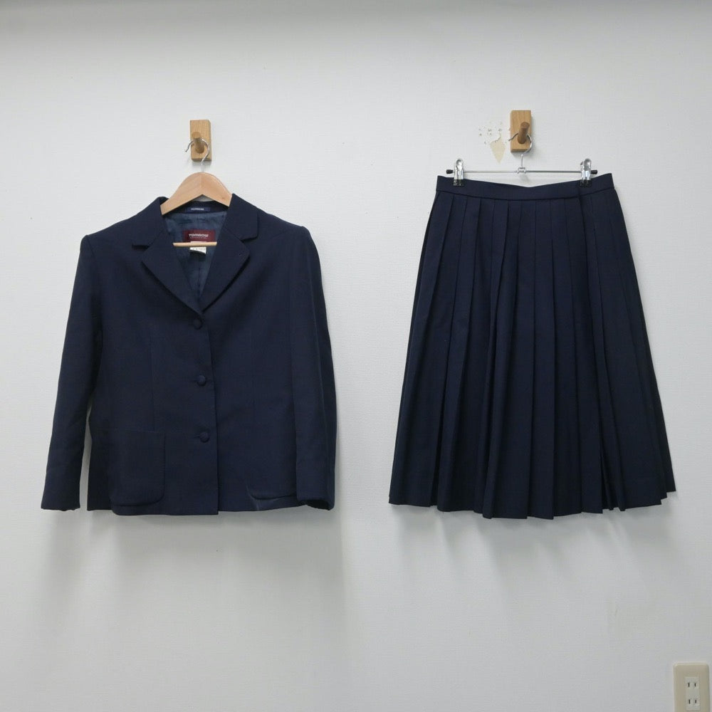 【中古】北海道 釧路北陽高等学校 女子制服 4点（ブレザー・ベスト・スカート）sf016017