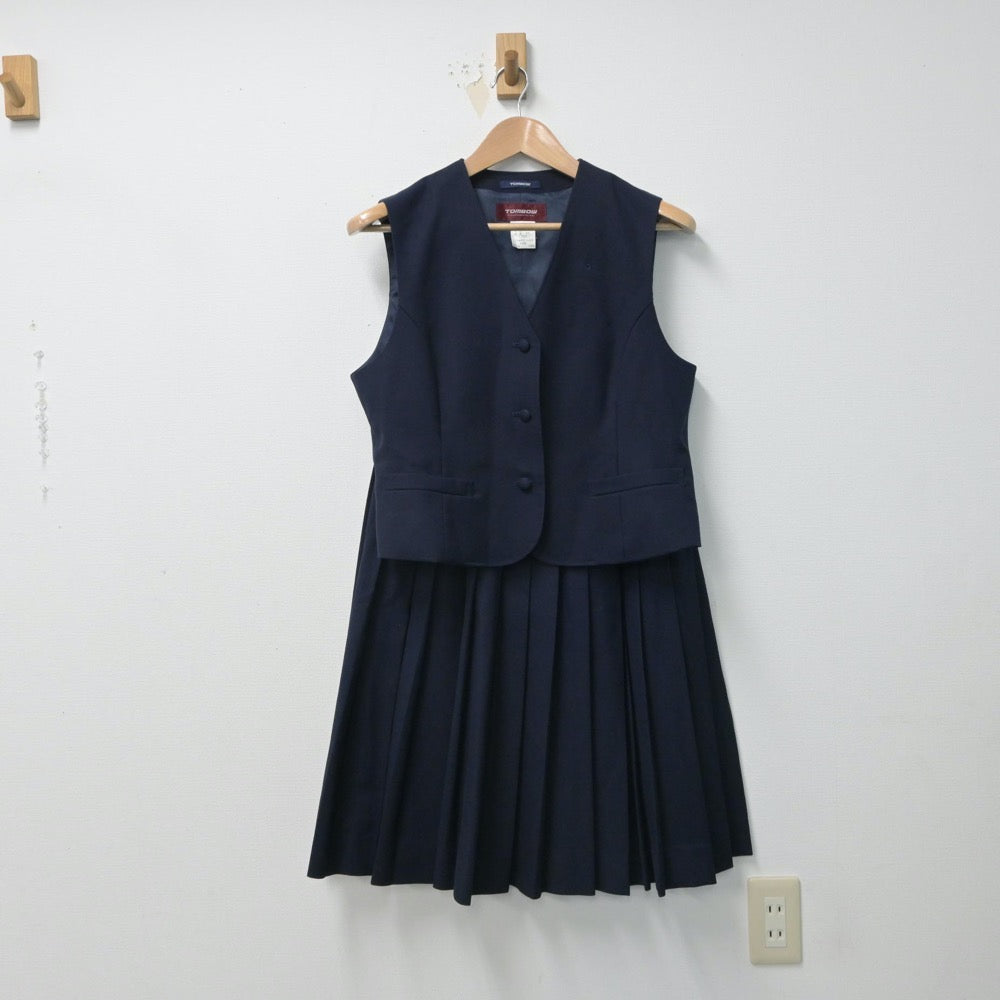 【中古】北海道 釧路北陽高等学校 女子制服 4点（ブレザー・ベスト・スカート）sf016017