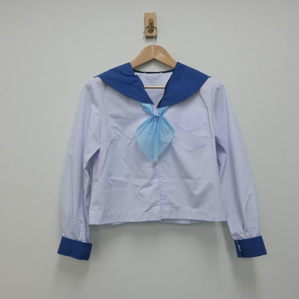 【中古】青森県 弘前市立第二中学校 女子制服 3点（セーラー服・スカート）sf016021