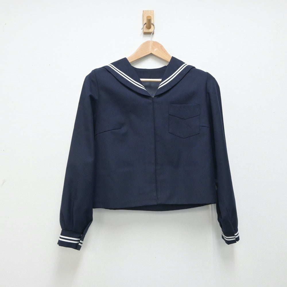 【中古】青森県 弘前市立第二中学校 女子制服 2点（セーラー服・スカート）sf016024