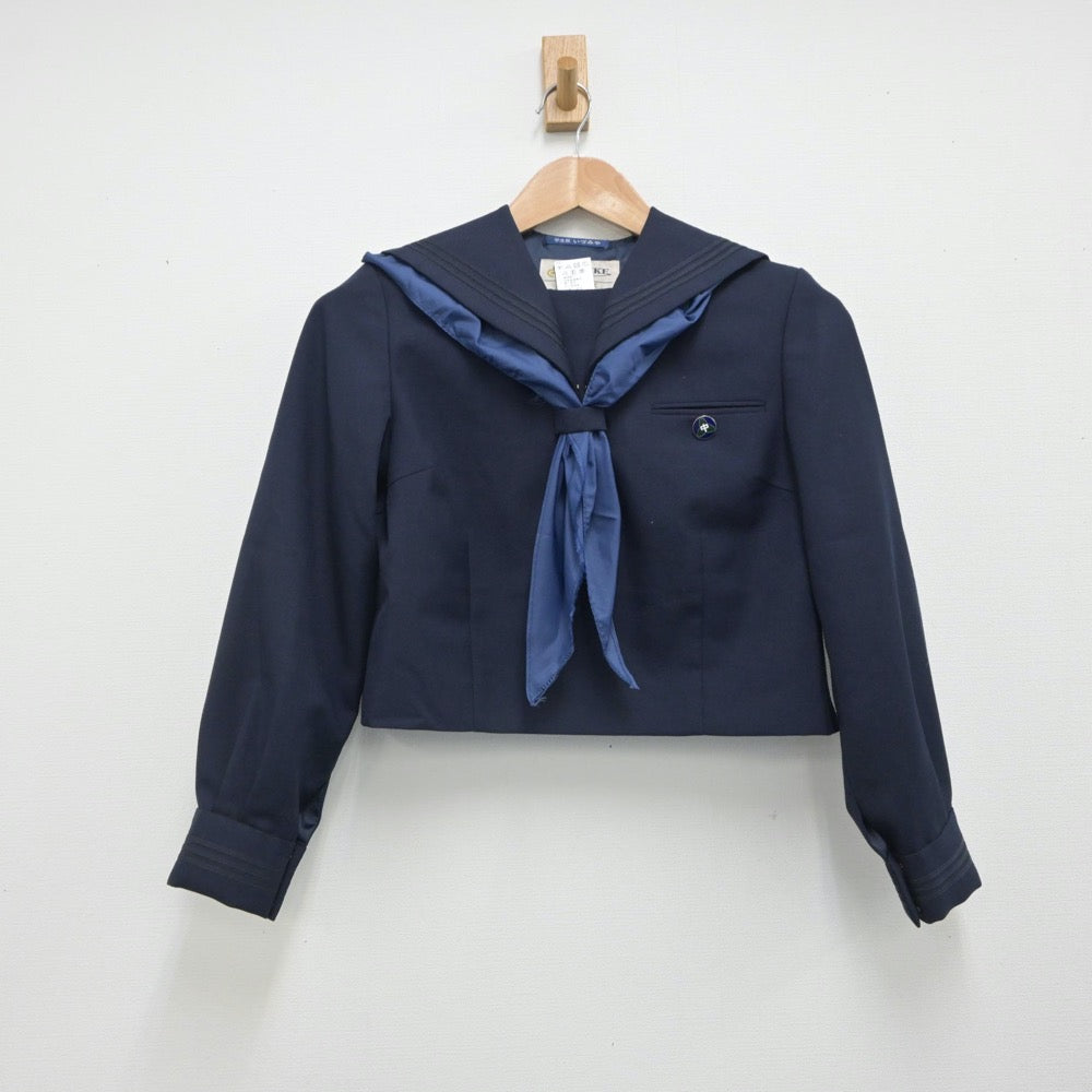 【中古】神奈川県 神奈川県川崎市立宮崎中学校 女子制服 4点（セーラー服・ジャンパースカート）sf016030