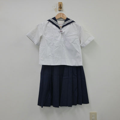 【中古】東京都 大妻女子中学校 女子制服 3点（セーラー服・スカート）sf016037