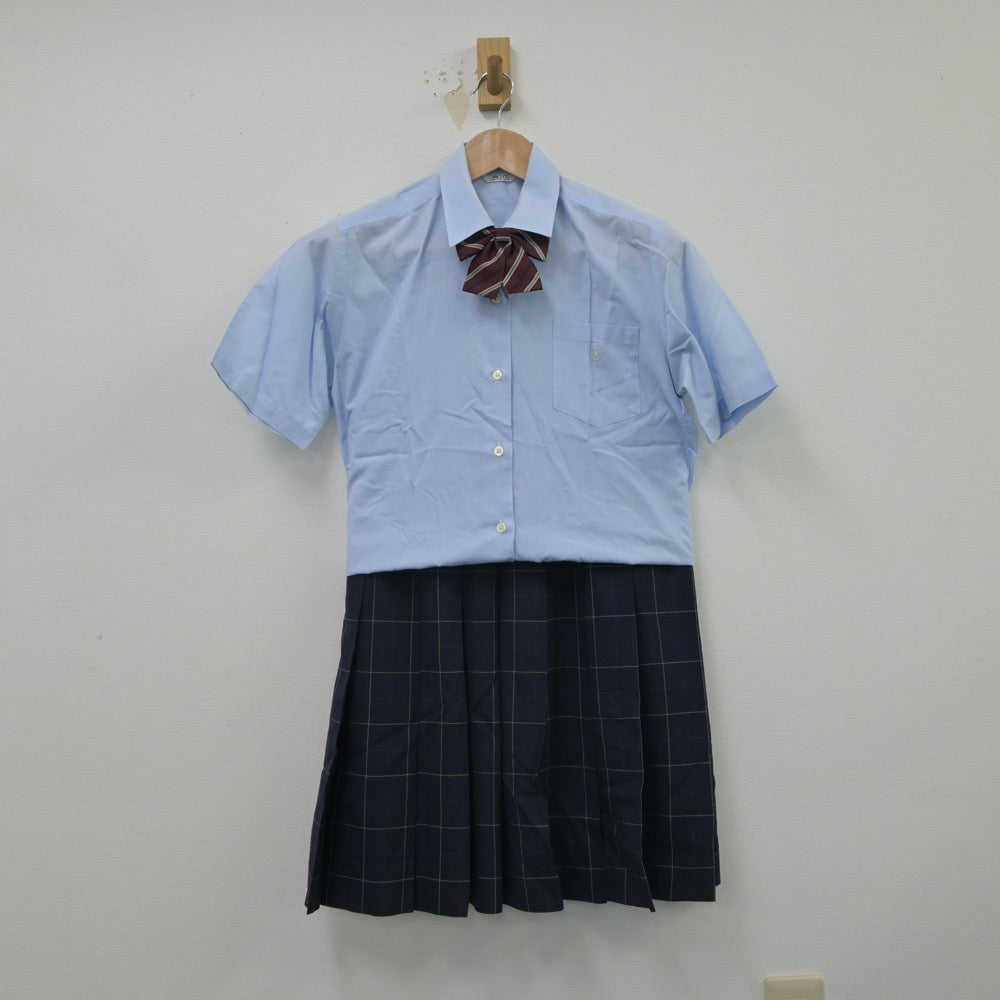 【中古】東京都 吉祥女子中学校 女子制服 3点（シャツ・ニットベスト・スカート）sf016039