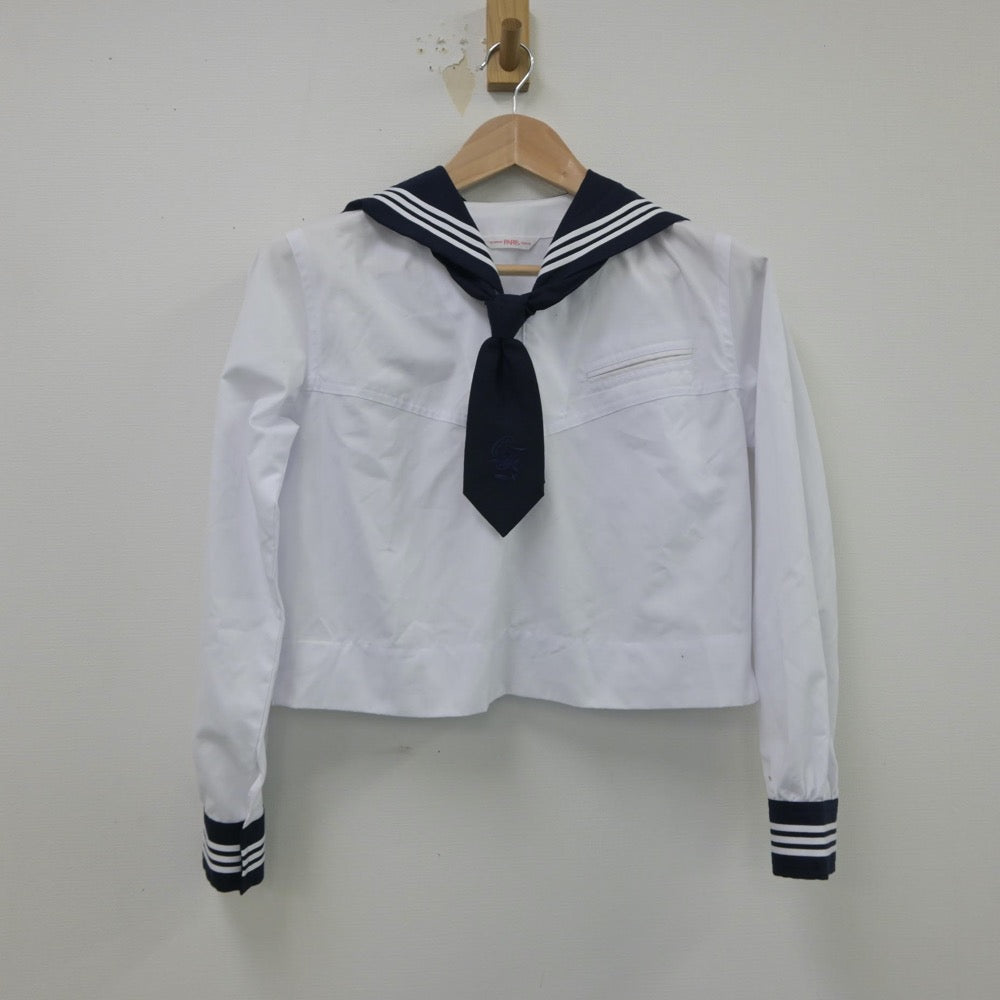 【中古】東京都 大妻多摩中学、高等学校 女子制服 3点（セーラー服・ニット）sf016040