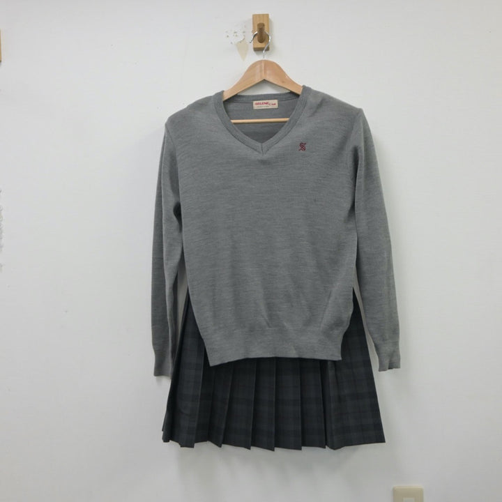 【中古制服】岐阜県 岐阜済美高等学校 女子制服 4点（ブレザー・ニット・スカート）sf016046【リサイクル学生服】 | 中古制服通販パレイド