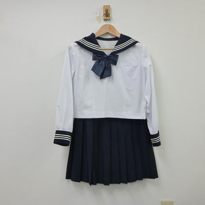 【中古】栃木県 栃木県女子高等学校 女子制服 4点（セーラー服・スカート）sf016052