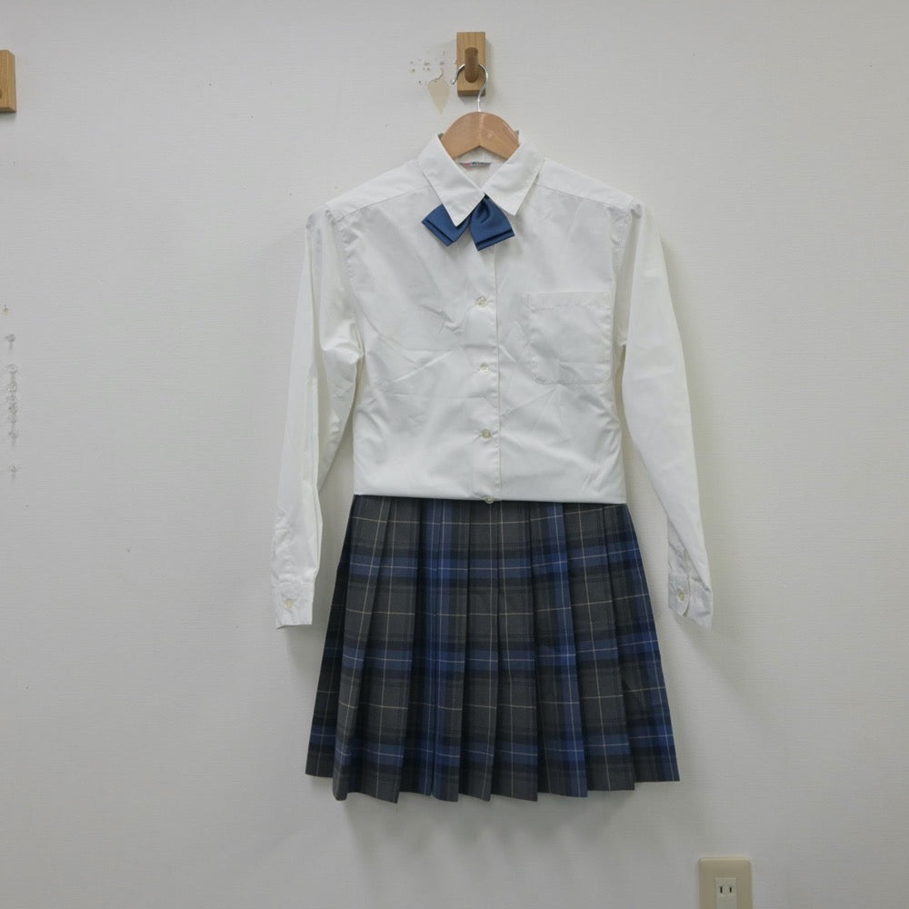 【中古】東京都 麹町学園女子中学高等学校 女子制服 5点（ブレザー・シャツ・ニット・スカート）sf016064