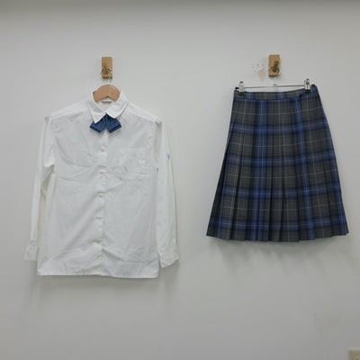 【中古】東京都 麹町学園女子中学高等学校 女子制服 5点（ブレザー・シャツ・ニット・スカート）sf016064