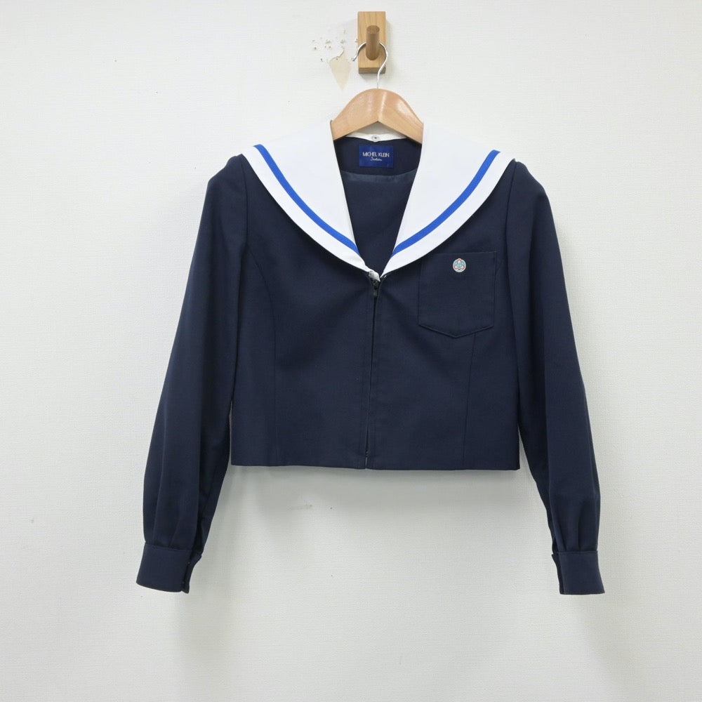 【中古】岐阜県 各務原桜丘中学校 女子制服 1点（セーラー服）sf016068