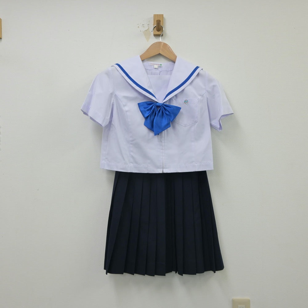 【中古】岐阜県 各務原桜丘中学校 女子制服 3点（セーラー服・スカート）sf016069