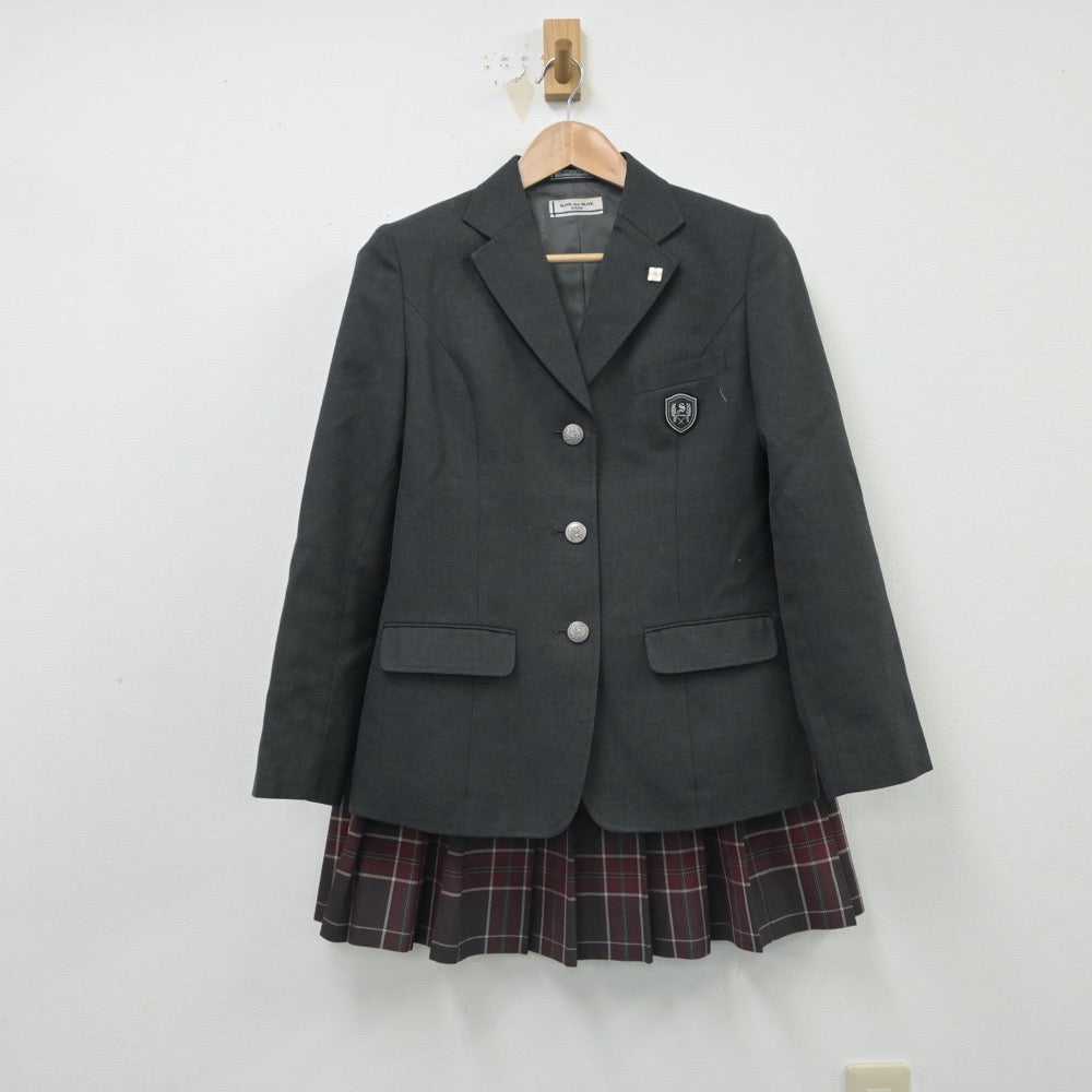 【中古】愛知県 清林館高等学校 女子制服 4点（ブレザー・スカート）sf016077
