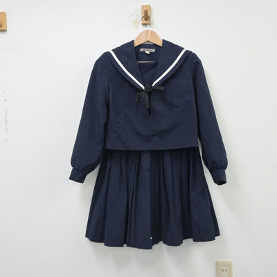 【中古】愛知県 甚目寺南中学校 女子制服 3点（セーラー服・スカート）sf016079