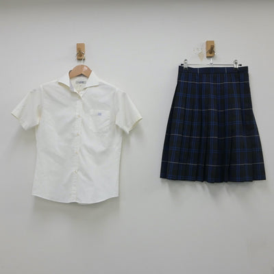 【中古】神奈川県 桐蔭学園高等学校 女子制服 5点（シャツ・ニットベスト・スカート）sf016081