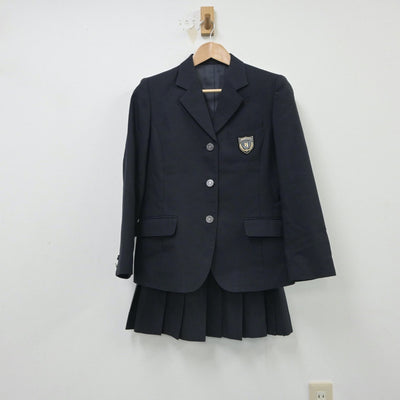 【中古】神奈川県 横浜清風高等学校 女子制服 2点（ブレザー・スカート）sf016085