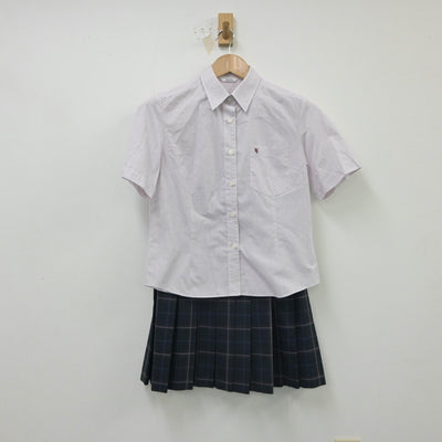 【中古】神奈川県 横浜清風高等学校 女子制服 2点（シャツ・スカート）sf016086