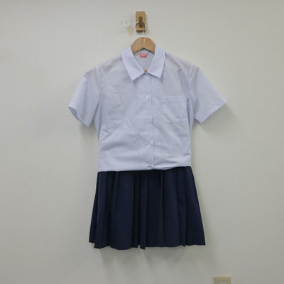 【中古】岡山県 御南中学校 女子制服 2点（シャツ・スカート）sf016092