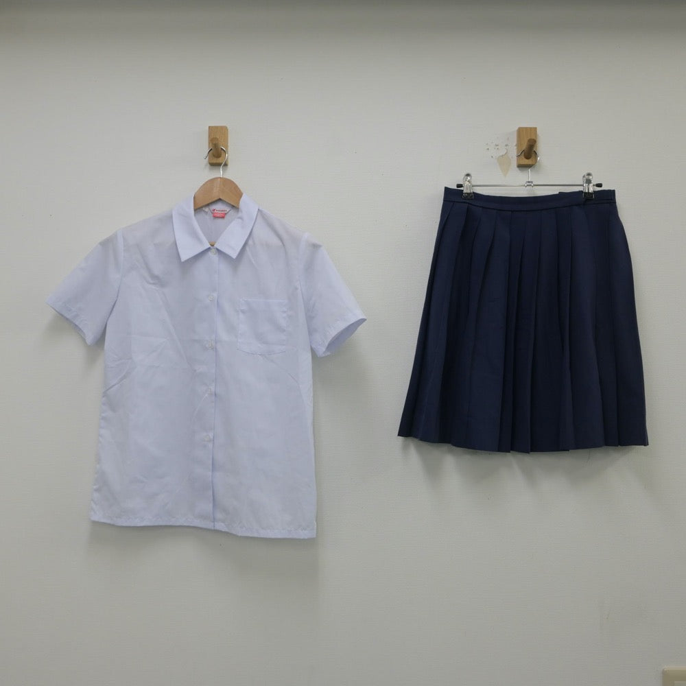 【中古】岡山県 御南中学校 女子制服 2点（シャツ・スカート）sf016092