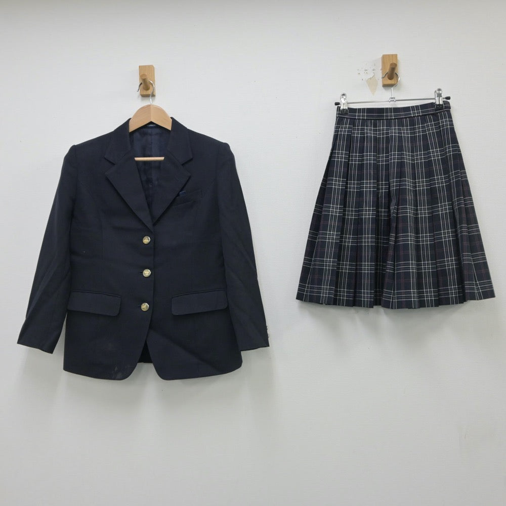 【中古】兵庫県 川西中学校 女子制服 2点（ブレザー・スカート）sf016101