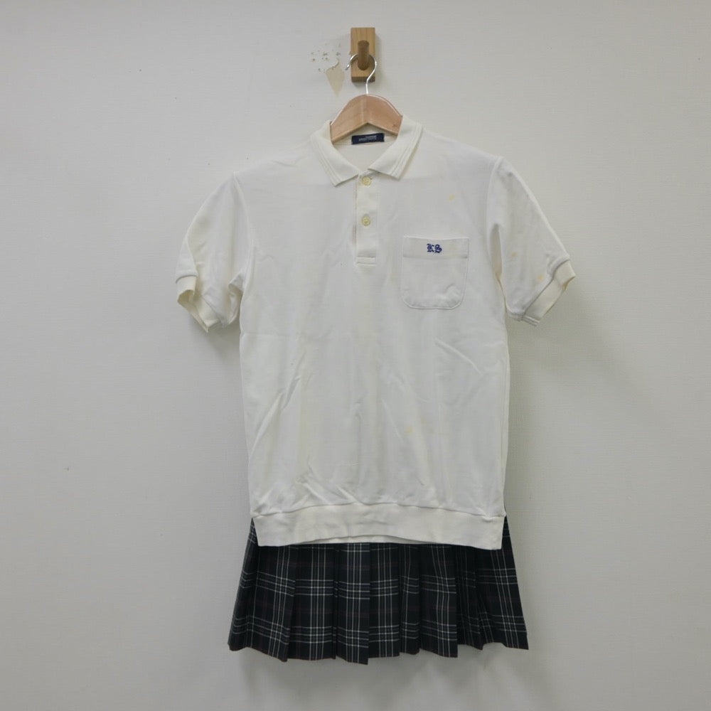 【中古】兵庫県 川西中学校 女子制服 3点（シャツ・スカート・スカート）sf016104