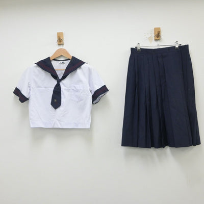 【中古】神奈川県 北鎌倉女子学園中学校･高等学校 女子制服 4点（セーラー服・スカート）sf016111