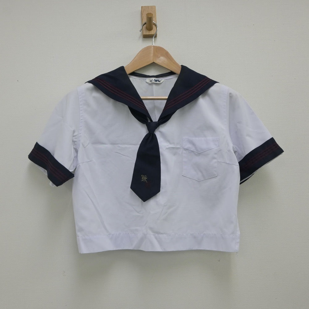 【中古】神奈川県 北鎌倉女子学園中学校･高等学校 女子制服 4点（セーラー服・スカート）sf016111