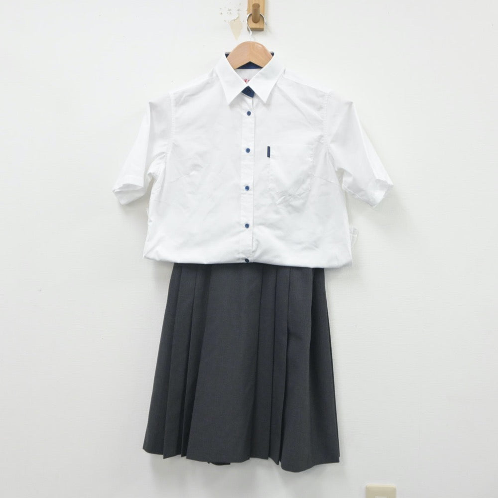 【中古】神奈川県 アレセイア湘南高等学校 女子制服 5点（シャツ・シャツ・ニットベスト・スカート）sf016118