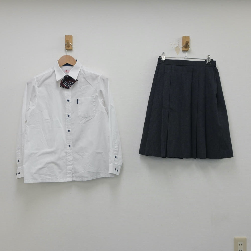 【中古】神奈川県 アレセイア湘南高等学校 女子制服 6点（ブレザー・シャツ・スカート）sf016119