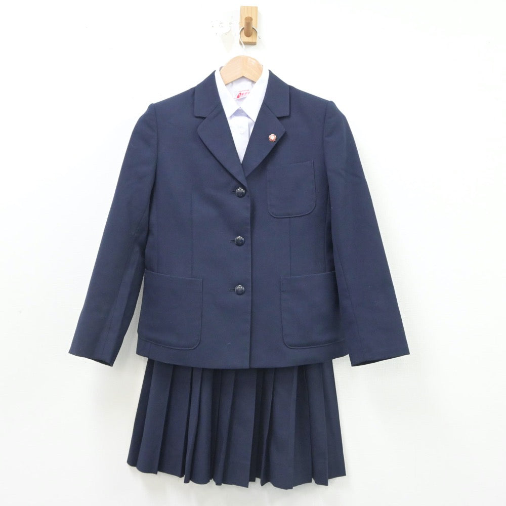 【中古】埼玉県 大原中学校 女子制服 4点（ブレザー・シャツ・スカート）sf016156