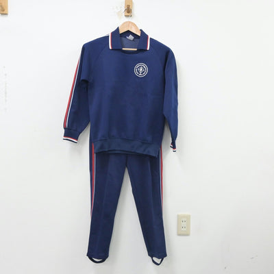 【中古】福岡県 中間東中学校 女子制服 2点（ジャージ 上・ジャージ 下）sf016160