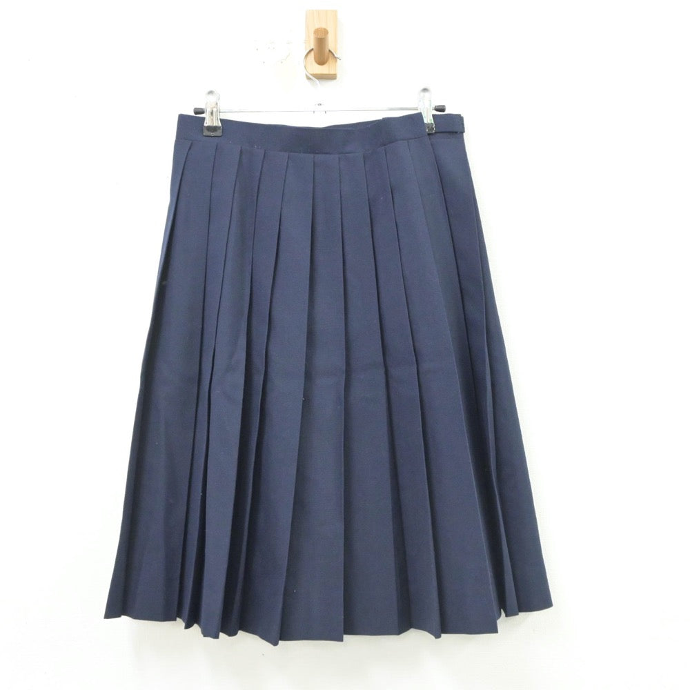 【中古】群馬県 第四中学校 女子制服 3点（シャツ・スカート）sf016168