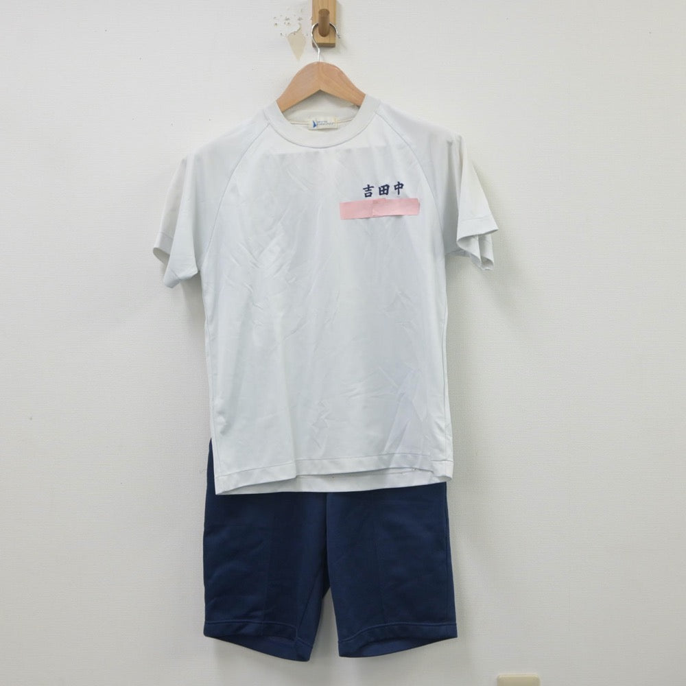 【中古】新潟県 吉田中学校 女子制服 4点（体操服 上・体操服 下・ジャージ 上・ジャージ 上）sf016170