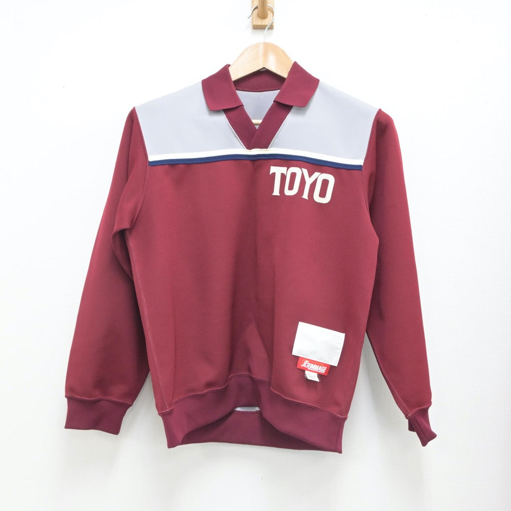 【中古】茨城県 東洋大学附属牛久高等学校 女子制服 2点（ジャージ 上・ジャージ 下）sf016179