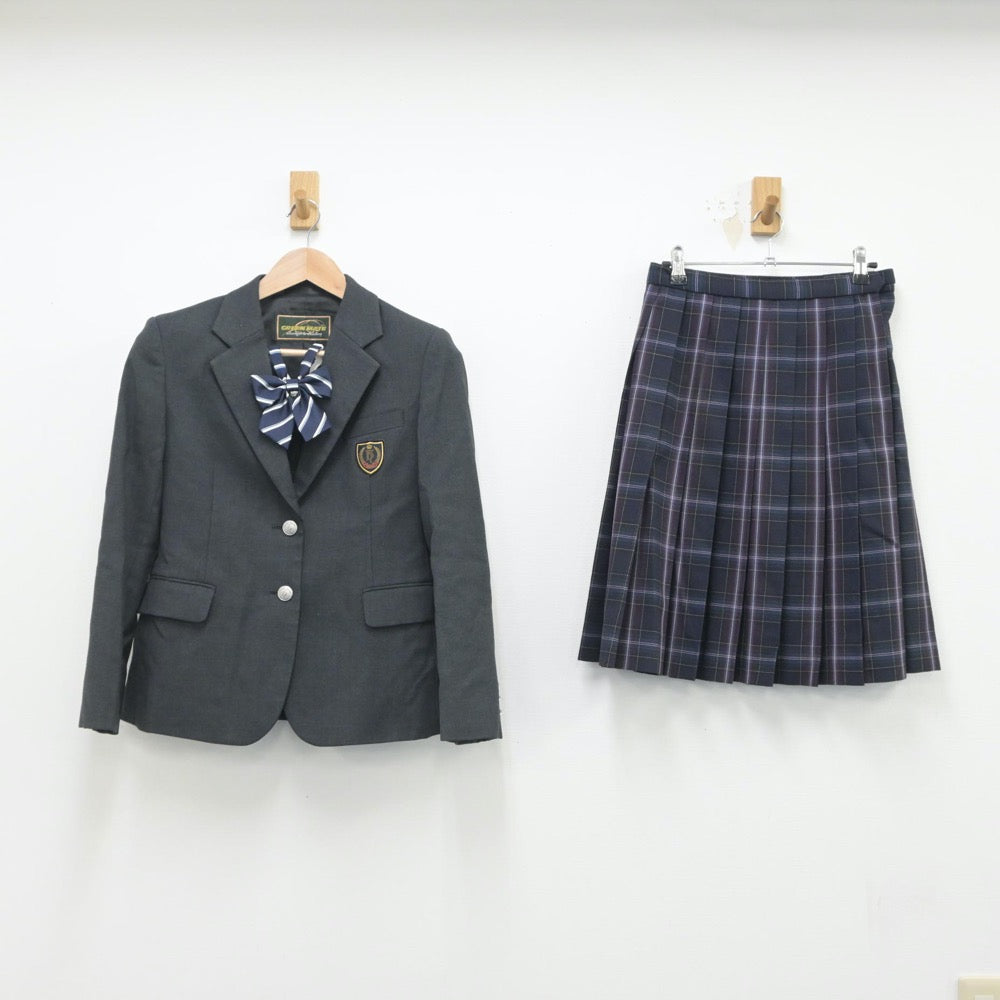 【中古】埼玉県 細田学園高等学校 女子制服 3点（ブレザー・スカート）sf016180