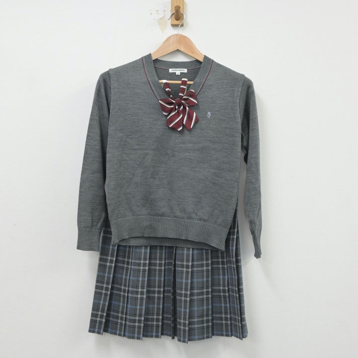 中古制服】埼玉県 細田学園高等学校 女子制服 3点（ニット・スカート）sf016181【リサイクル学生服】 | 中古制服通販パレイド