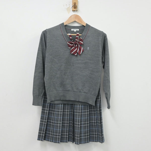 【中古制服】埼玉県 細田学園高等学校 女子制服 3点（ニット・スカート）sf016181【リサイクル学生服】 | 中古制服通販パレイド