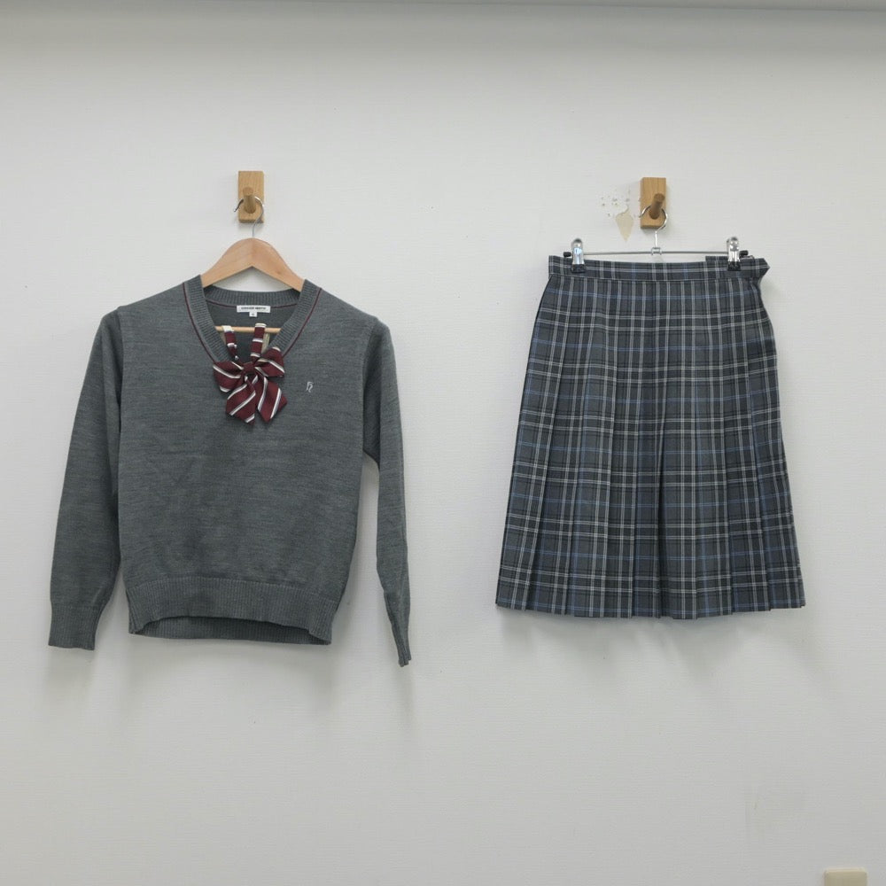 中古制服】埼玉県 細田学園高等学校 女子制服 3点（ニット・スカート）sf016181【リサイクル学生服】 | 中古制服通販パレイド