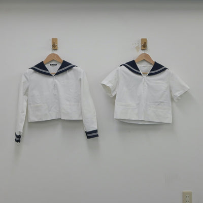 【中古】山形県 商業高等学校 女子制服 2点（セーラー服）sf016183