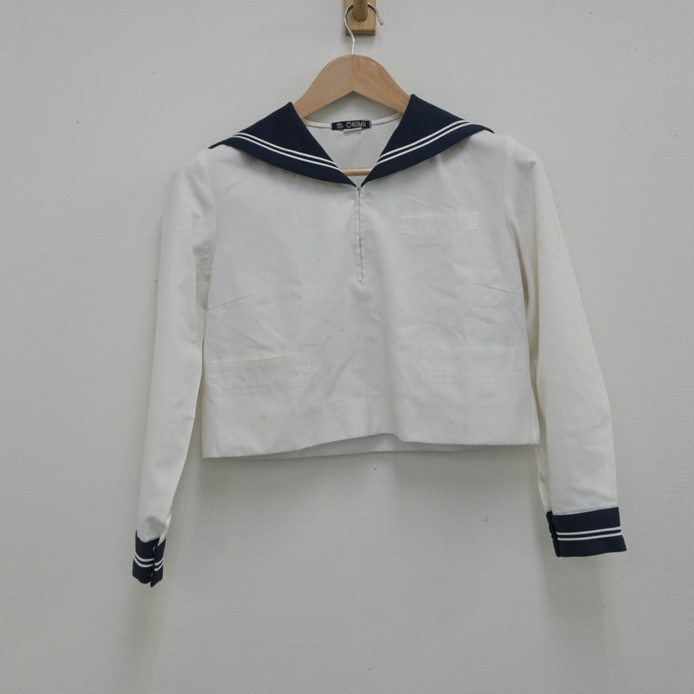 【中古】山形県 商業高等学校 女子制服 2点（セーラー服）sf016183