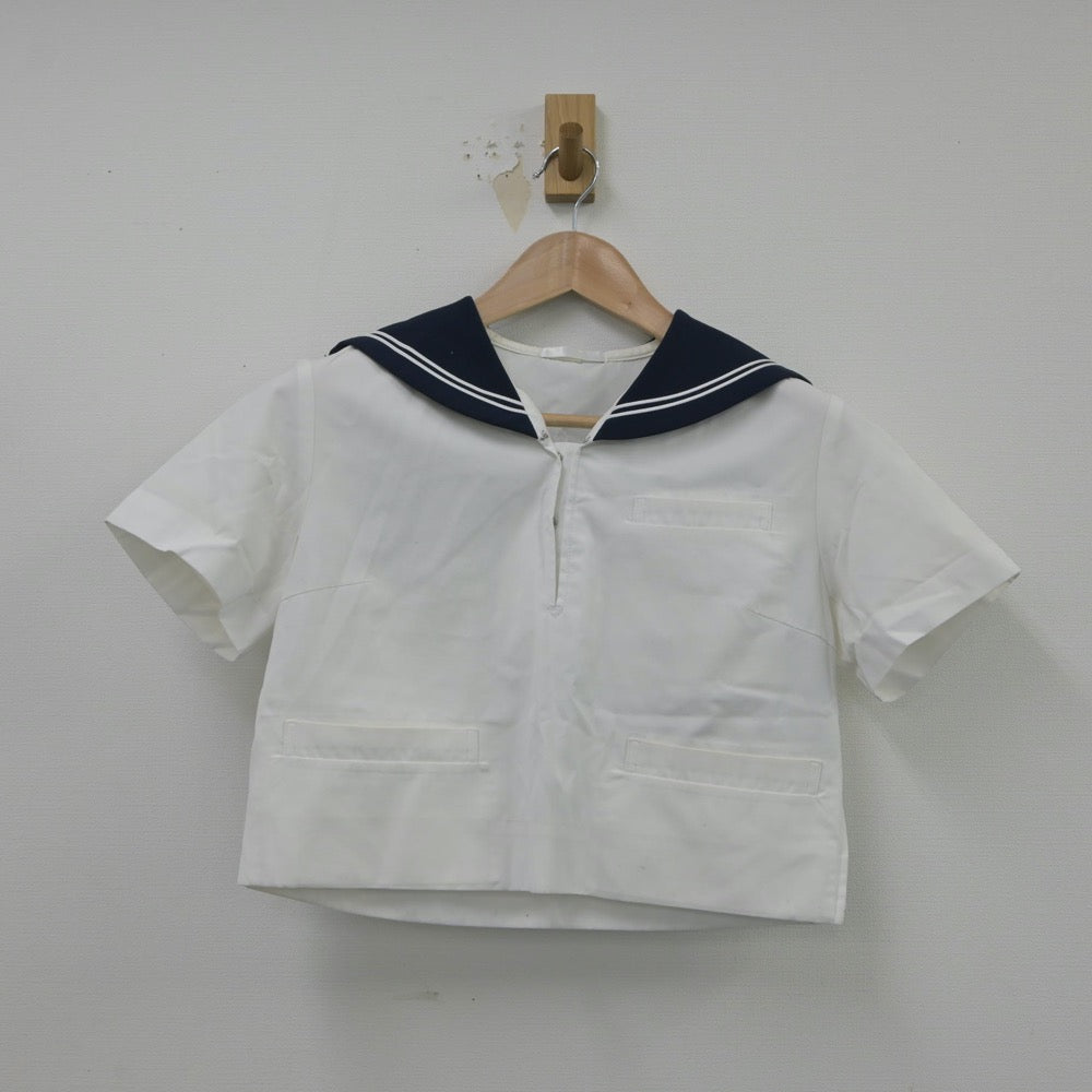 【中古】山形県 商業高等学校 女子制服 2点（セーラー服）sf016183