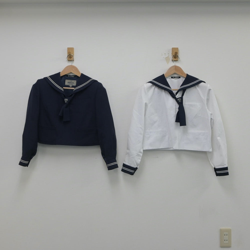 【中古】山形県 商業高等学校 女子制服 4点（セーラー服・セーラー服）sf016184