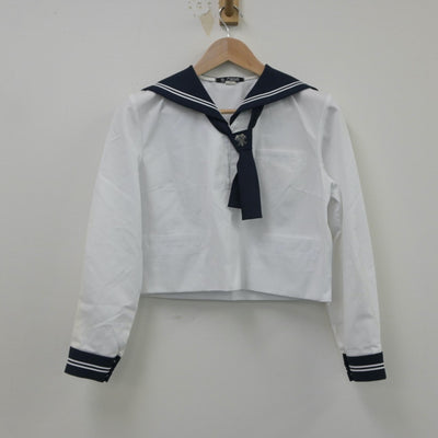 【中古】山形県 商業高等学校 女子制服 4点（セーラー服・セーラー服）sf016184