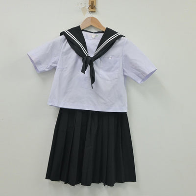 【中古】愛知県 音羽中学校 女子制服 4点（セーラー服・スカート）sf016190