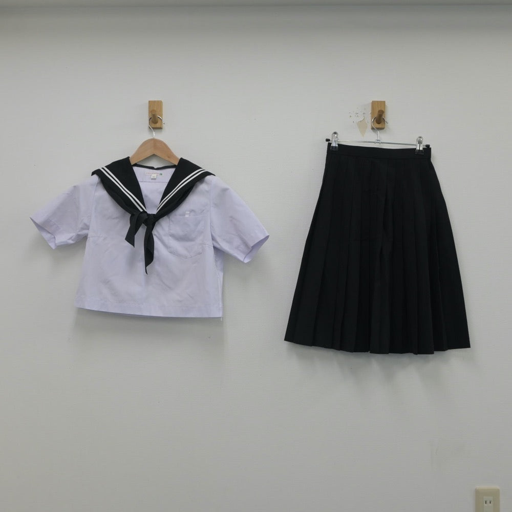 【中古】愛知県 音羽中学校 女子制服 4点（セーラー服・スカート）sf016190