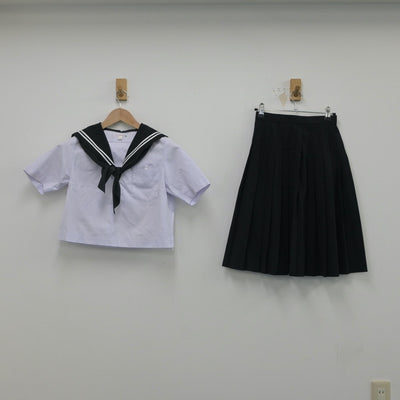 【中古】愛知県 音羽中学校 女子制服 4点（セーラー服・スカート）sf016190