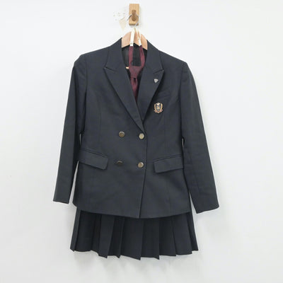 【中古】埼玉県 埼玉栄高等学校 女子制服 3点（ブレザー・スカート）sf016196