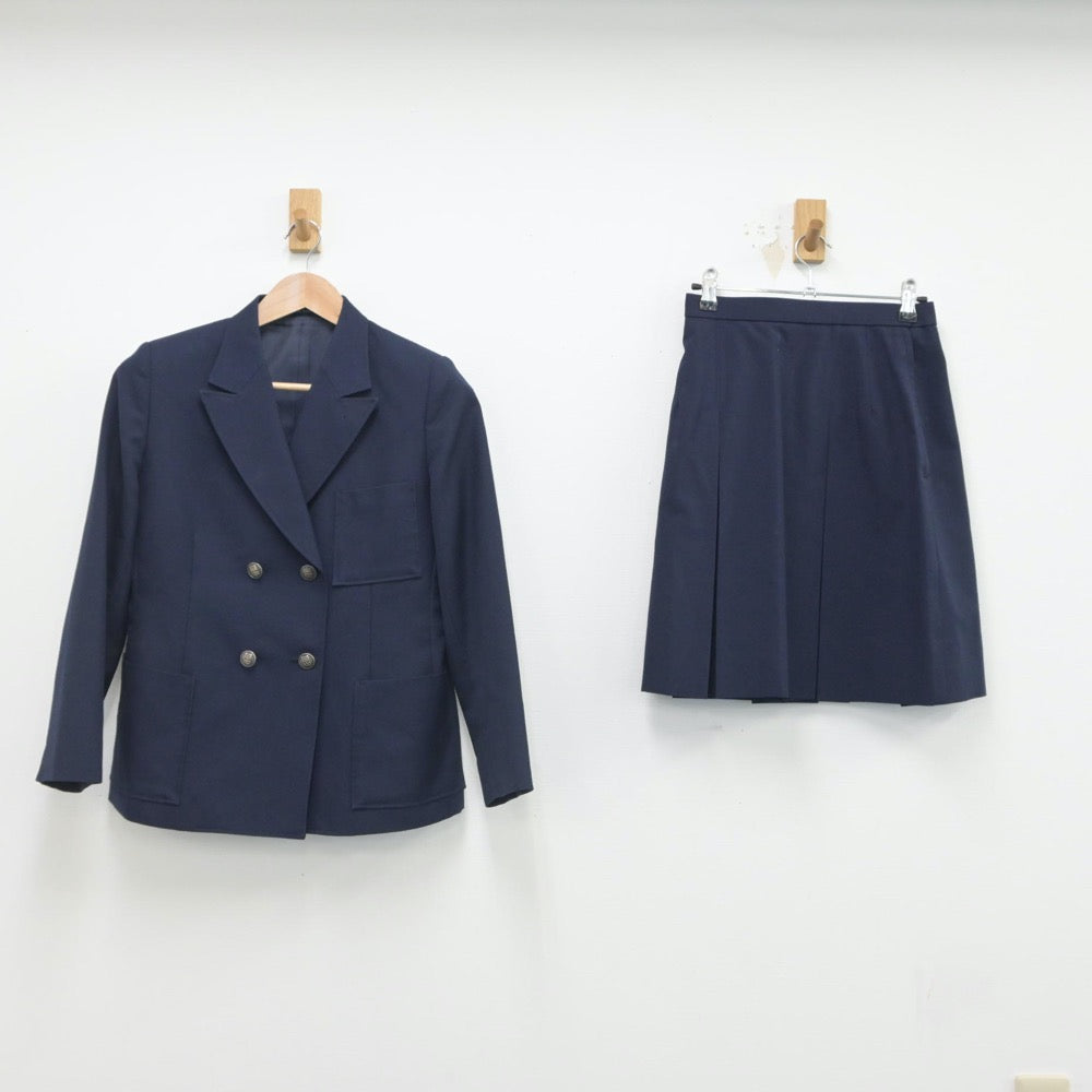 【中古】神奈川県 岡津中学校 女子制服 3点（ブレザー・スカート）sf016197