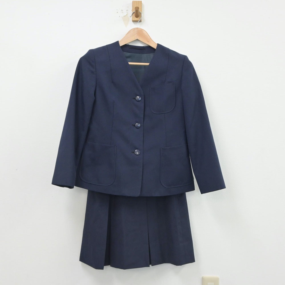 【中古】神奈川県 深沢中学校 女子制服 3点（ブレザー・スカート）sf016202