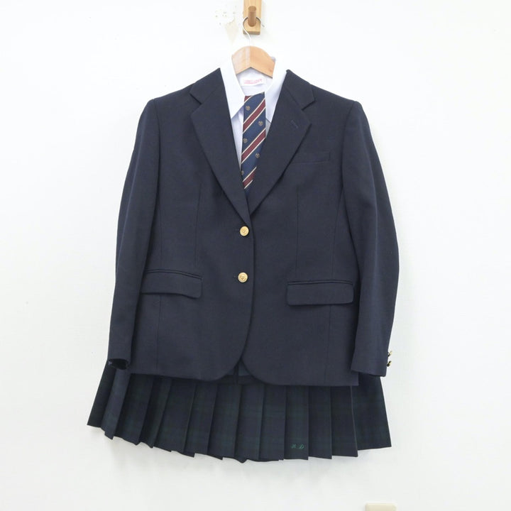 【中古】埼玉県 本庄第一高等学校 女子制服 6点（ブレザー・ニット・シャツ・スカート）sf016208